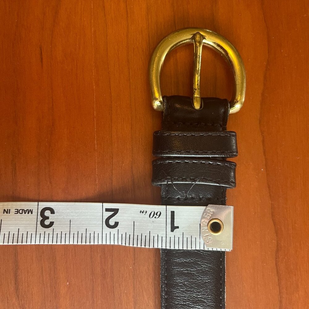 COACH black leather belt